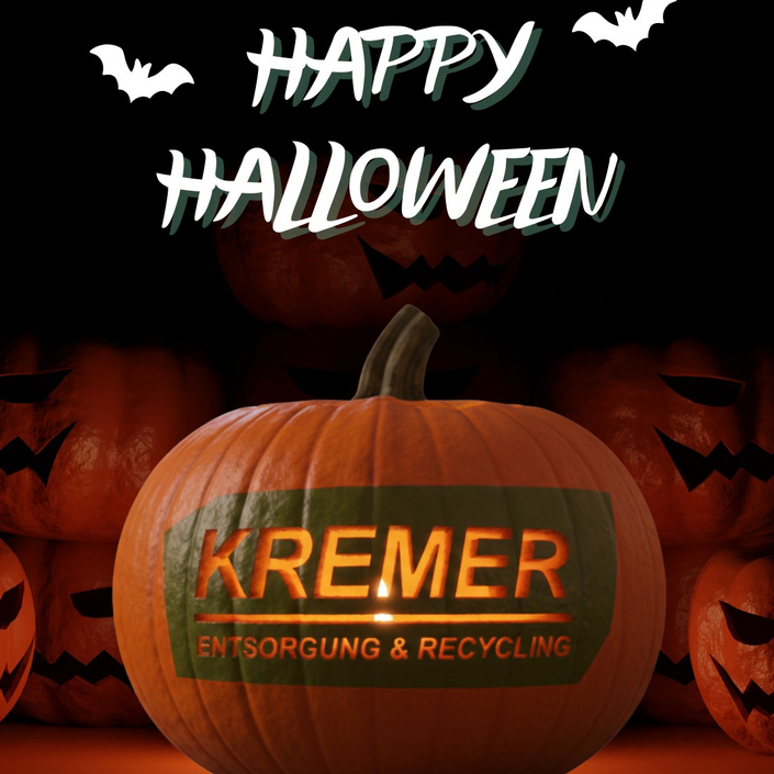 🎃👻 Happy Halloween vom gesamten Kremer-Team! 🚛♻️💚 🎃👻 Happy Halloween vom gesamten Kremer-Team! 🚛♻️💚